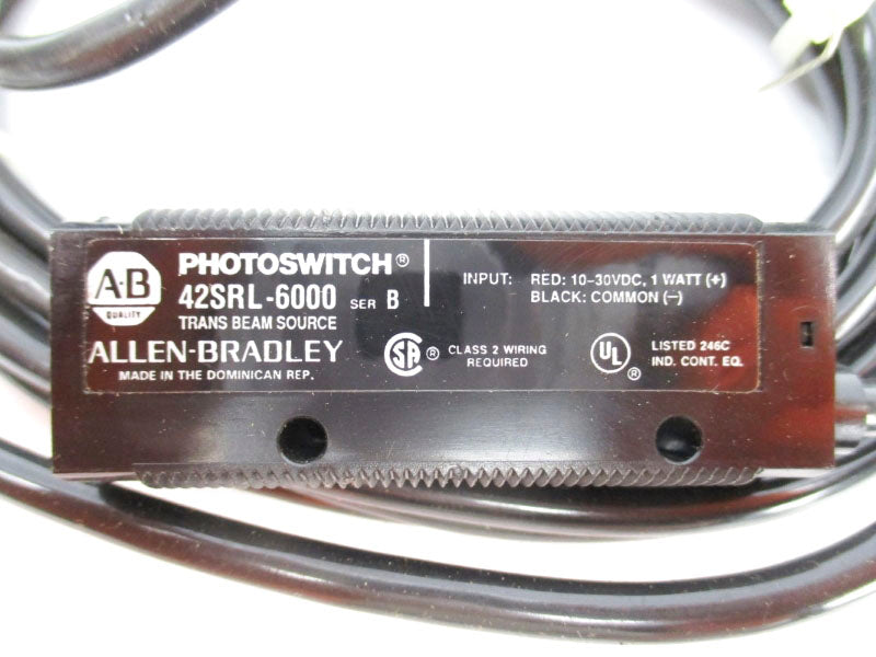 ALLEN BRADLEY 42SRL-6000 SER. B 10-30VDC (BK/YL) NSMP