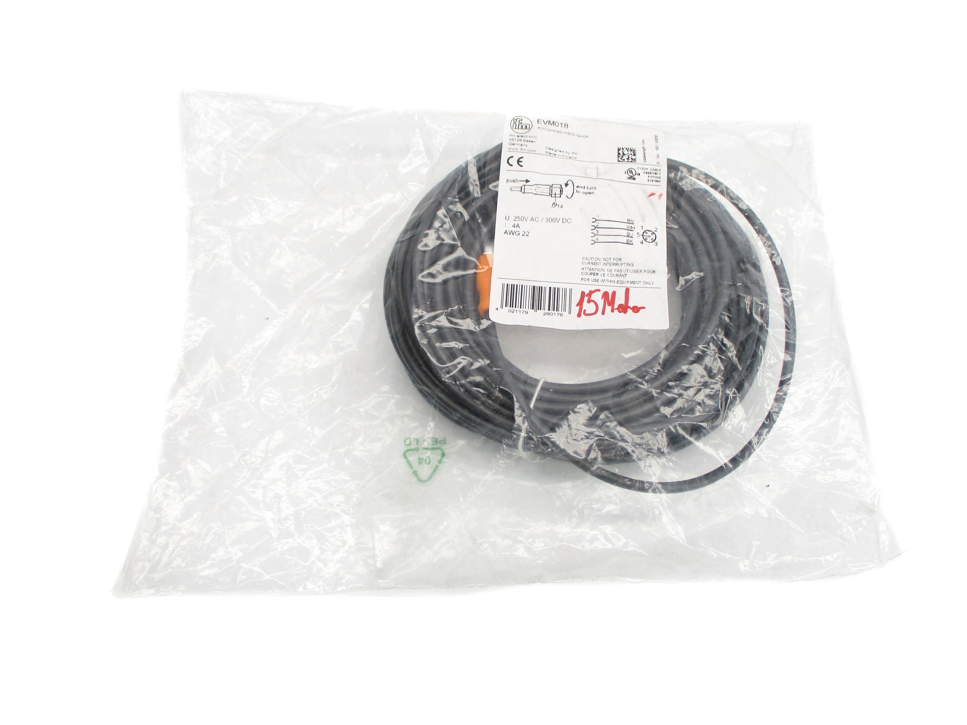 IFM EFECTOR EVM018 ADOGH040VAS0015H04 NSMP