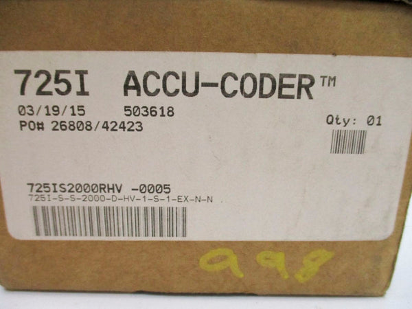 ACCU-CODER 725I-S-S-2000-D-HV-1-S-1-EX-N-N 5-28VDC NSMP