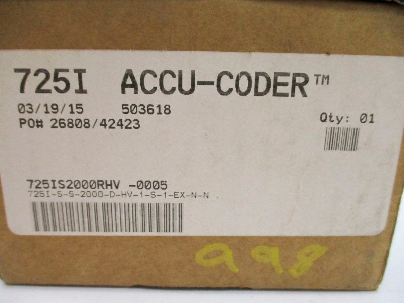 ACCU-CODER 725I-S-S-2000-D-HV-1-S-1-EX-N-N 5-28VDC NSMP