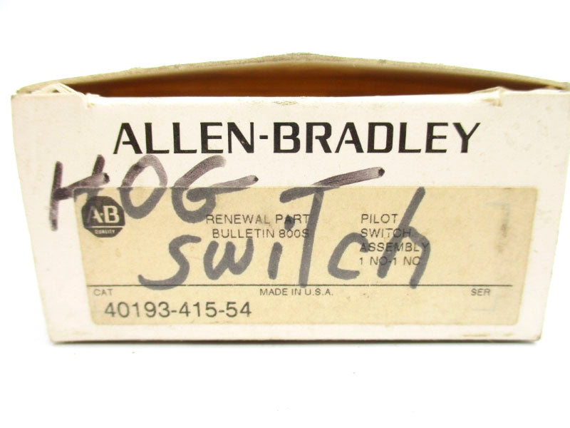 ALLEN BRADLEY 40193-415-54 600VAC (BK/YL) NSMP