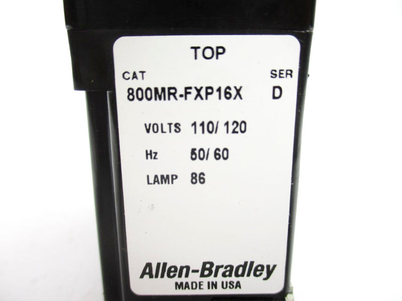 ALLEN BRADLEY 800MR-FXP16XA SER. D 110/120V NSNP