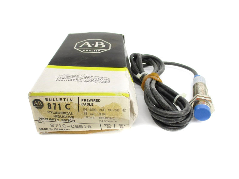 ALLEN BRADLEY 871C-C8B18 SER. A 24-250VAC (BK/YL) NSMP