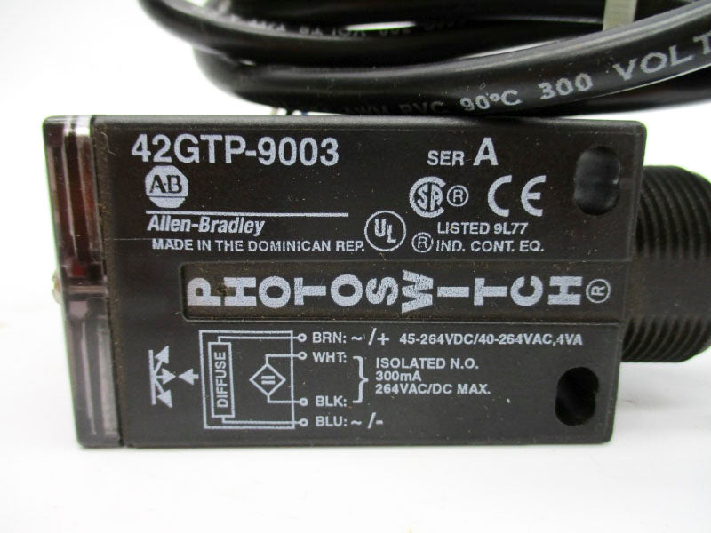 ALLEN BRADLEY 42GTP-9003 SER. A 40-264VAC (GY/BL) NSMP