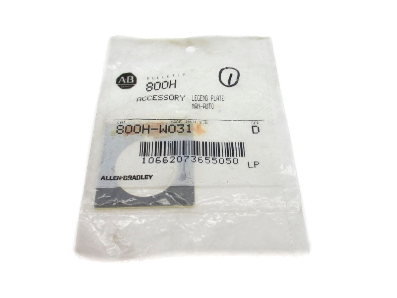 ALLEN BRADLEY 800H-W031 SER. D NSMP