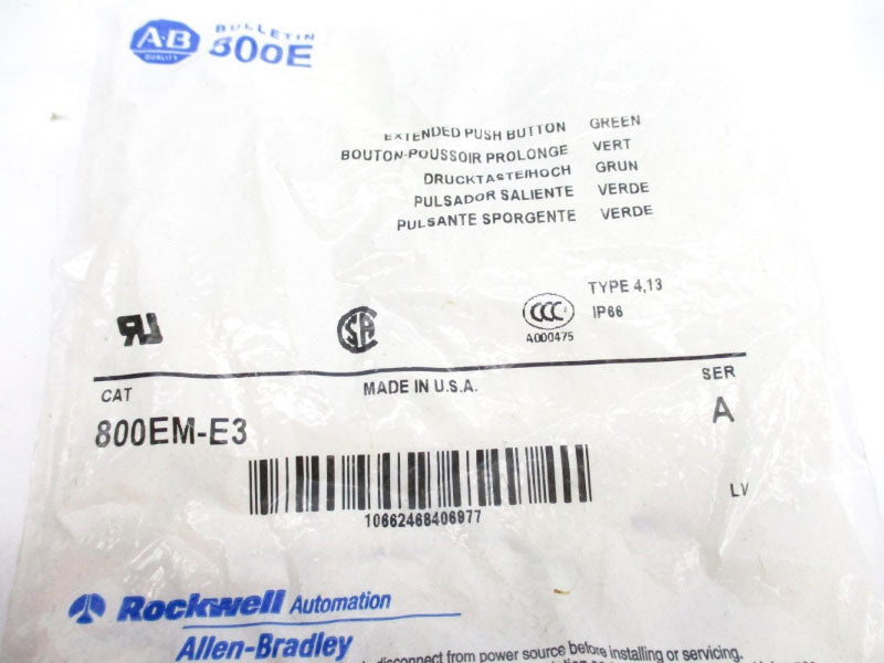 ALLEN BRADLEY 800EM-E3 SER. A NSMP