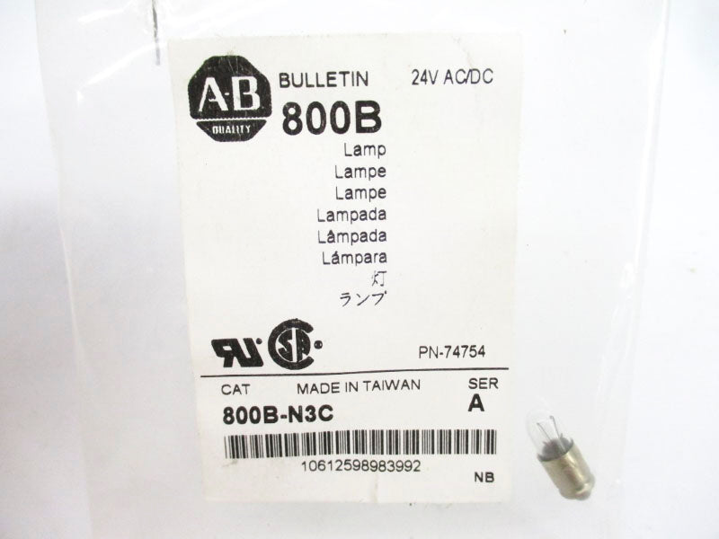ALLEN BRADLEY 800B-N3C SER. A 24VAC/DC NSMP