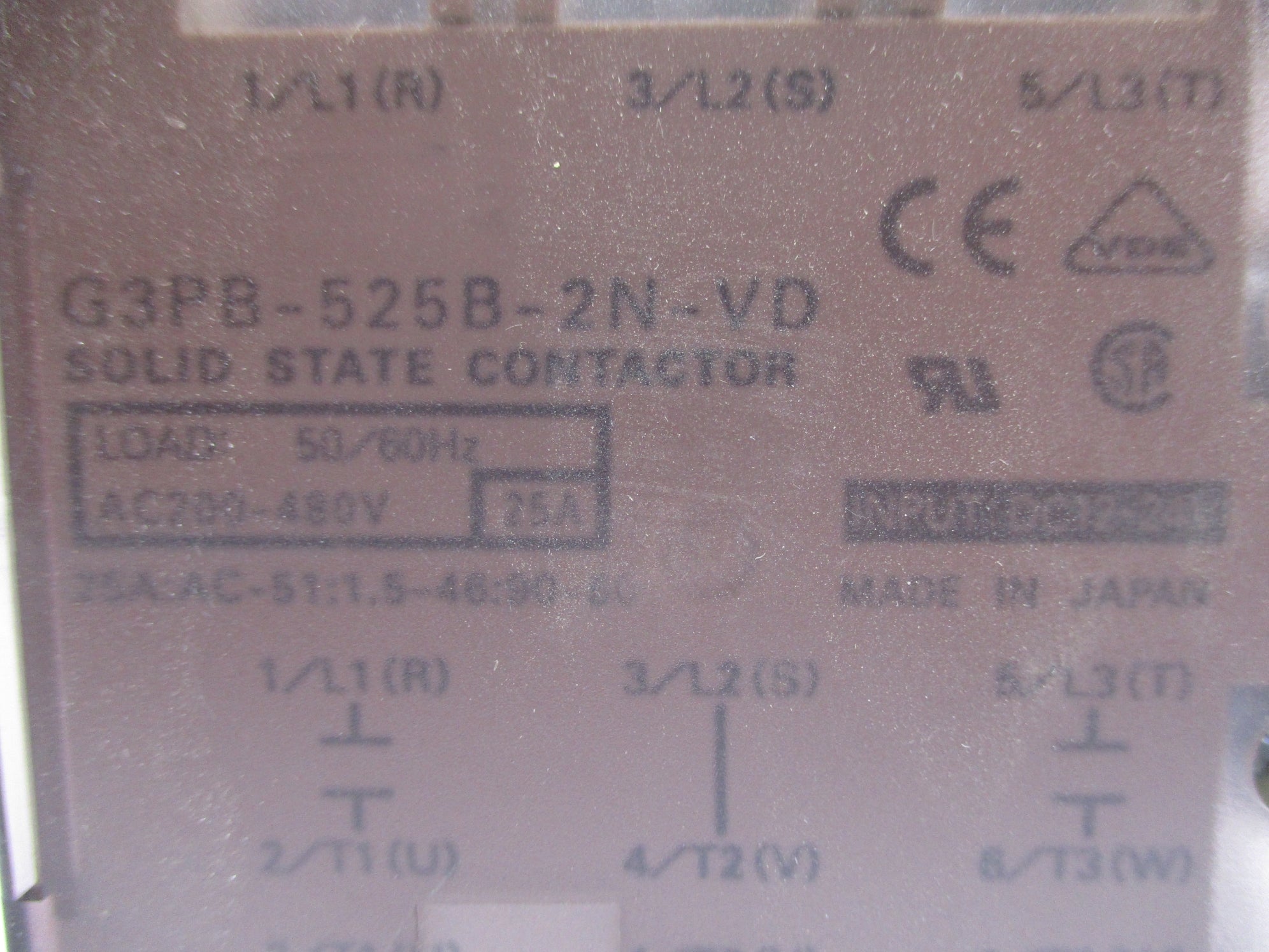 OMRON G3PB-525B-2N-VD 200-480VAC NSNP