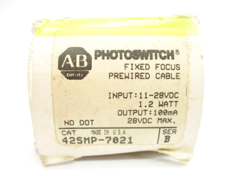 ALLEN BRADLEY 42SMP-7021 SER. B 11-28VDC (BK/YL) NSMP