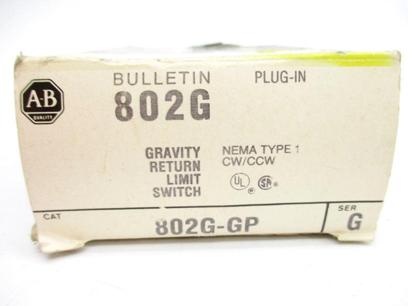 ALLEN BRADLEY 802G-GP SER. G 120-600VAC 30A (BK/YL) NSMP
