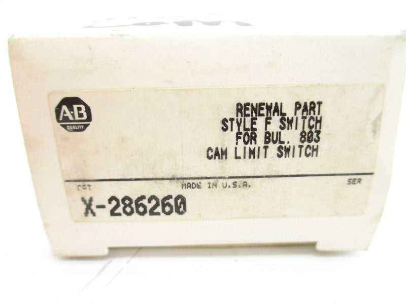 ALLEN BRADLEY X-286260 (WH) NSMP