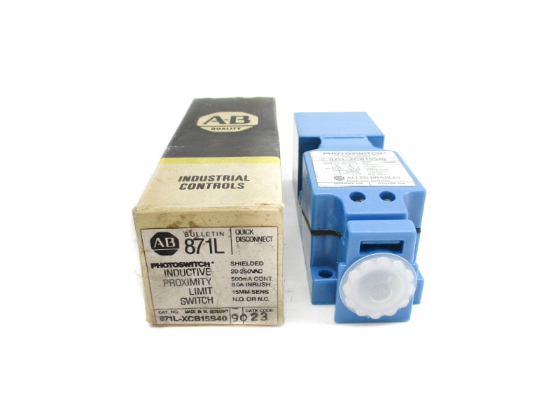 ALLEN BRADLEY 871L-XCB15S40 20-250VAC 8.0A (BK/YL) NSMP