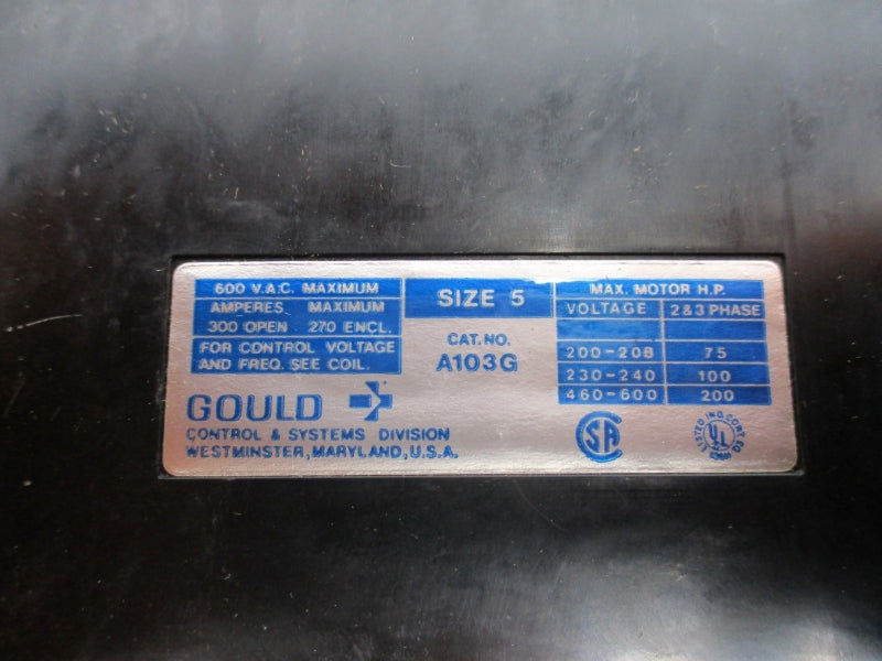 GOULD A103G48 480V 300A NSMP