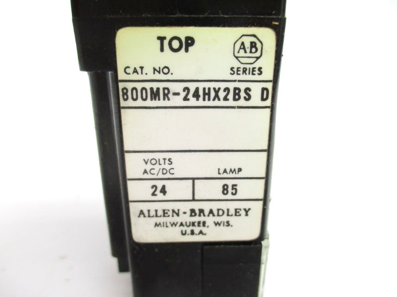 ALLEN BRADLEY 800MR-24HX2BS SER. D 24VAC/DC NSNP