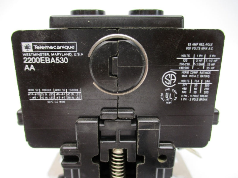 TELEMECANIQUE 2200EBA530AA 110/120V 63A NSNP