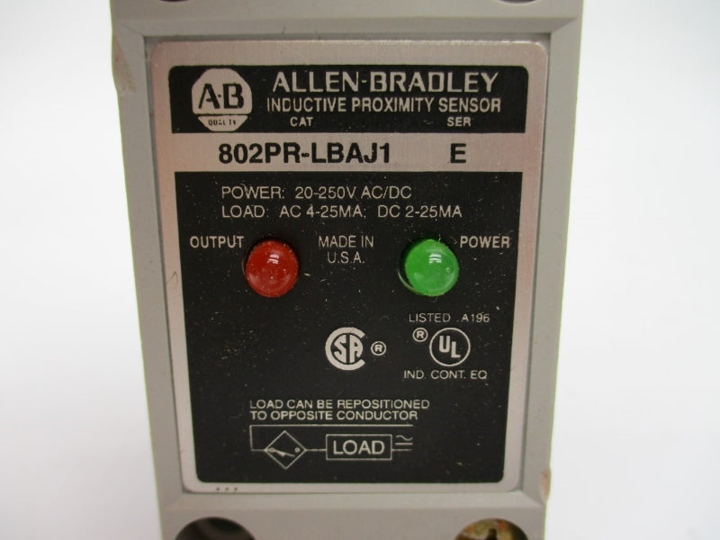 ALLEN BRADLEY 802PR-LBAJ1 SER. E 20-250VAC/DC NSNP