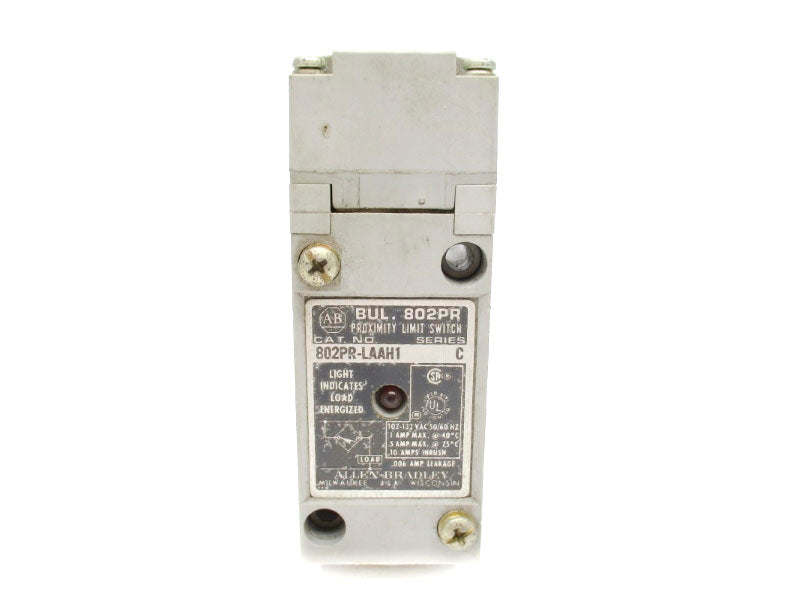 ALLEN BRADLEY 802PR-LAAH1 SER. C 102-132VAC 10A UNMP