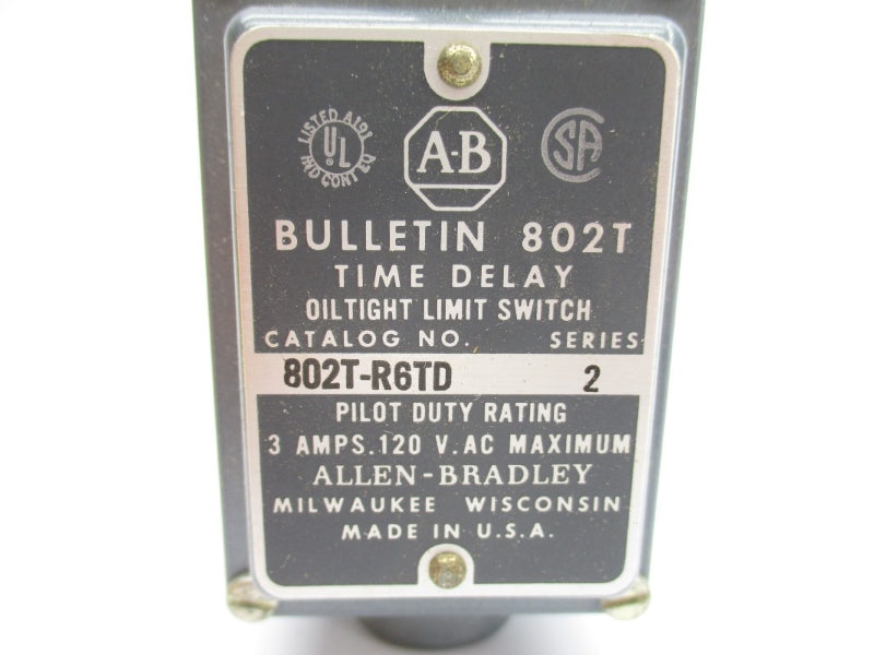 ALLEN BRADLEY 802T-R6TD SER. 2 120VAC 3A (BK/YL) NSMP