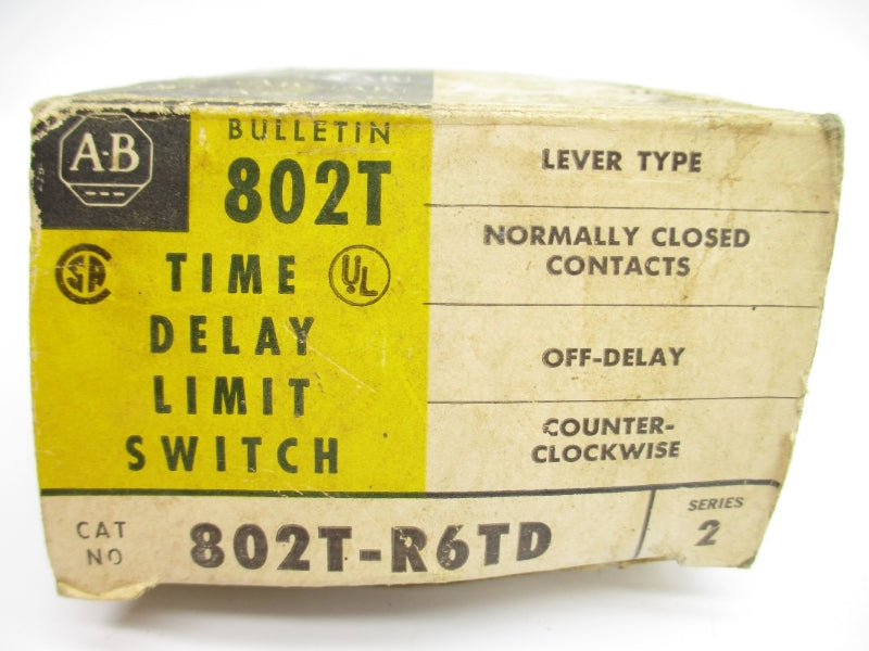 ALLEN BRADLEY 802T-R6TD SER. 2 120VAC 3A (BK/YL) NSMP