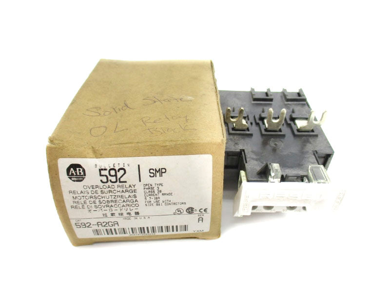 ALLEN BRADLEY 592-A2GA SER. A 600V 5.7-18A (BR/WH) NSMP