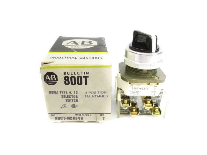 ALLEN BRADLEY 800T-N2KF4B SER. T (BK/YL) NSMP
