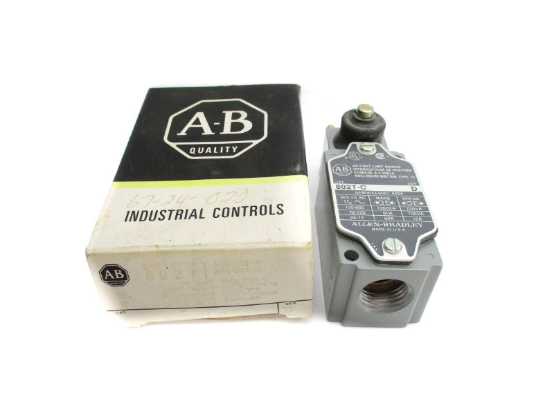ALLEN BRADLEY 802T-C SER. D 120-600VAC 60A (BK/YL) (AS PICTURED) NSMP