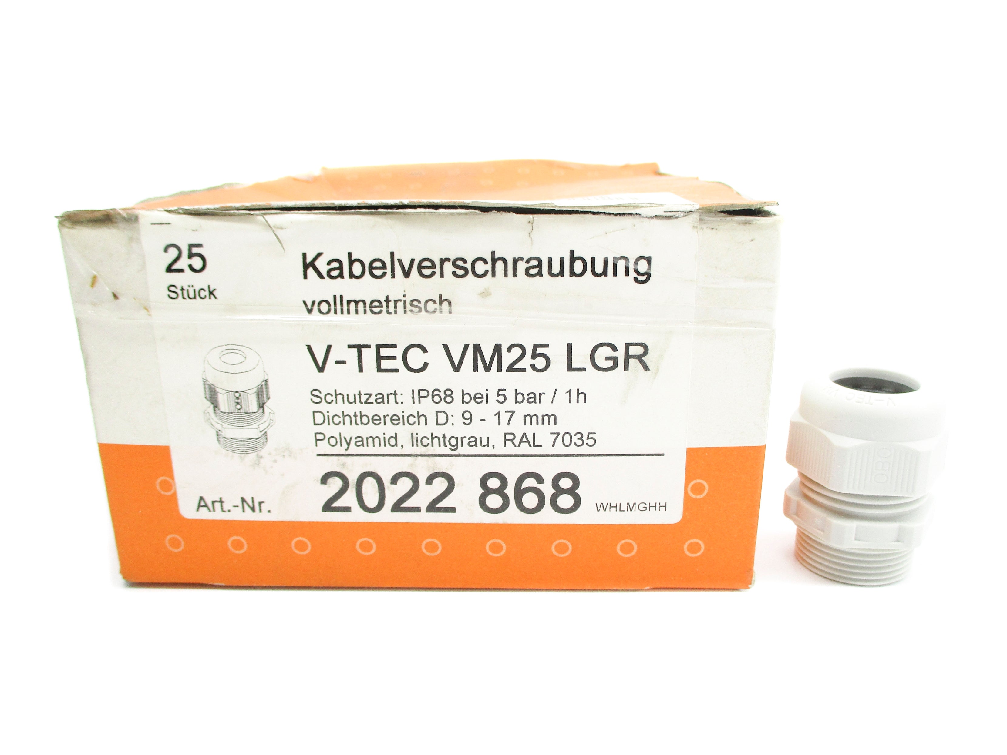 BETTERMANN 2022868 V-TECVM25LGR (PKG OF 25) NSMP