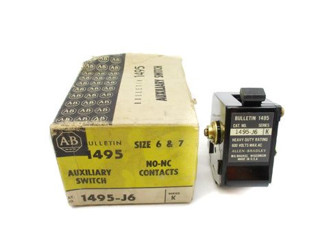 ALLEN BRADLEY 1495-J6 SER. K 600VAC (BK/YL) NSMP