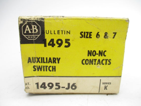 ALLEN BRADLEY 1495-J6 SER. K 600VAC (BK/YL) NSMP