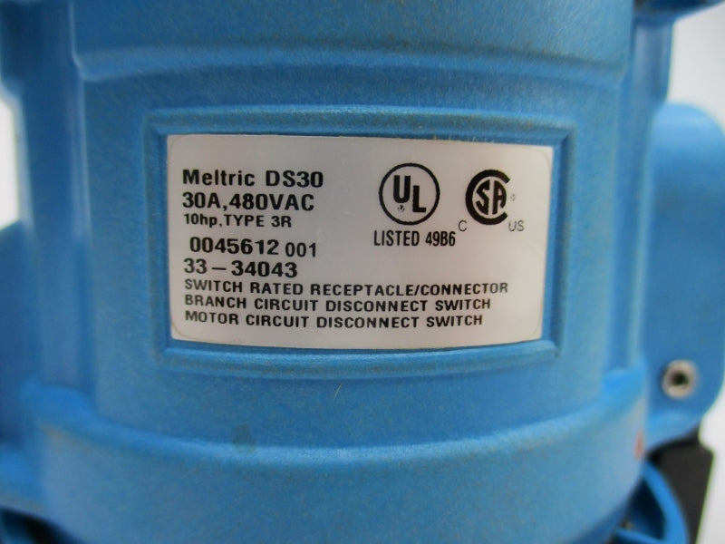 MELTRIC DS30 33-34043 480VAC 30A NSNP