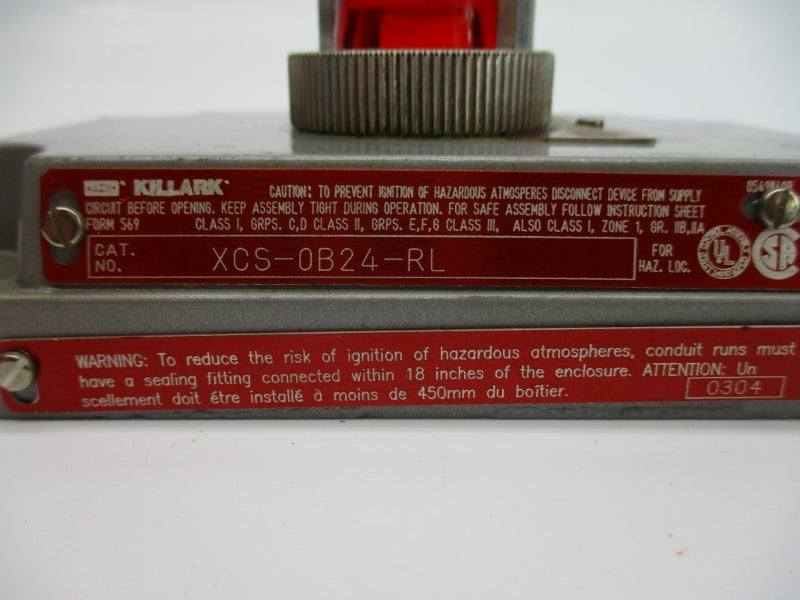 KILLARK XCS-0B24-RL 125VAC NSNP