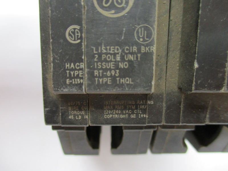 GENERAL ELECTRIC THQL260 120/240VAC 60A UNMP