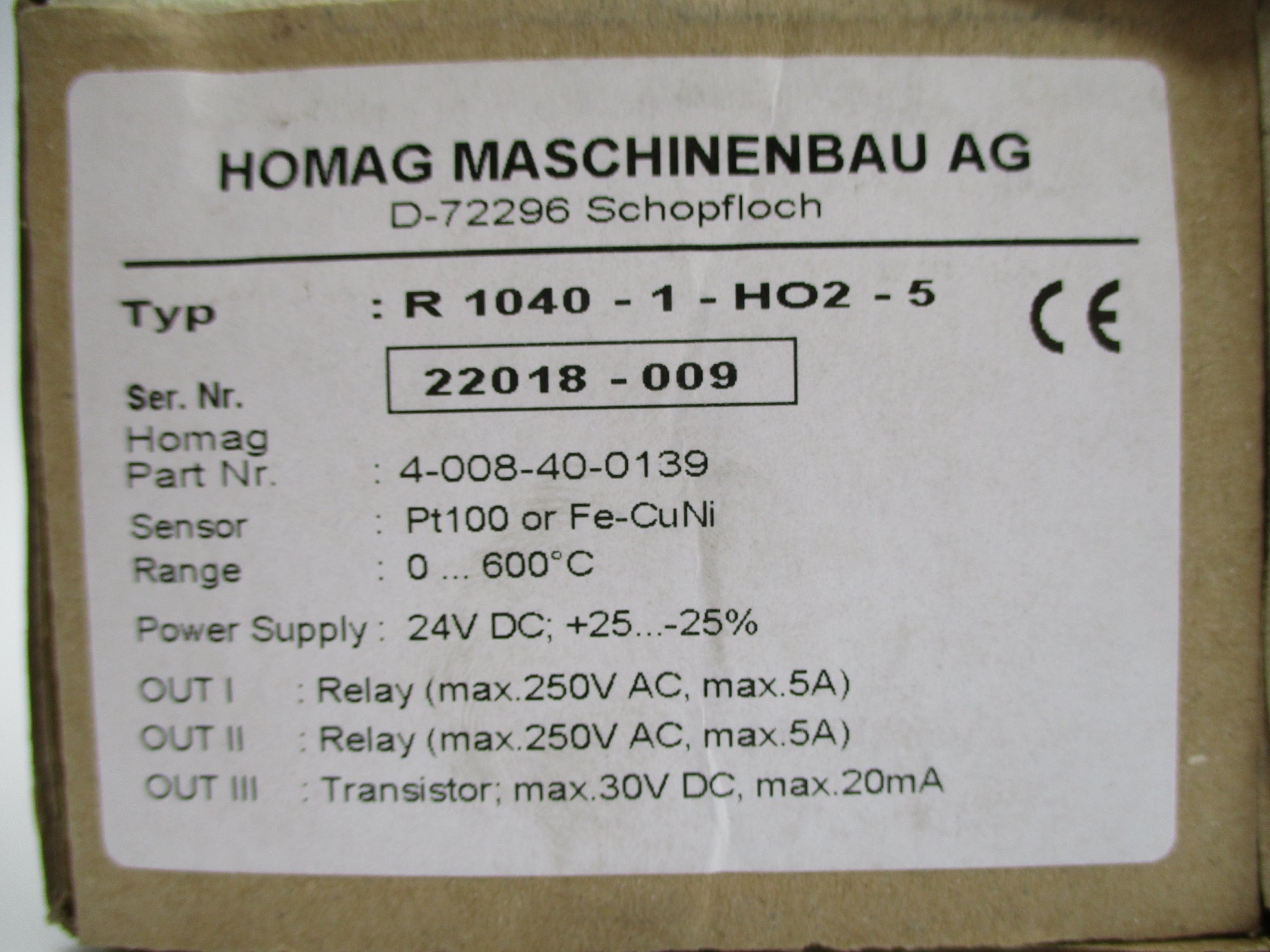 HOMAG R1040-1HO2-5 NSMP