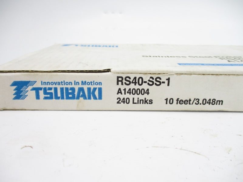 TSUBAKI RS40-SS-1 10FT 240LINKS NSMP