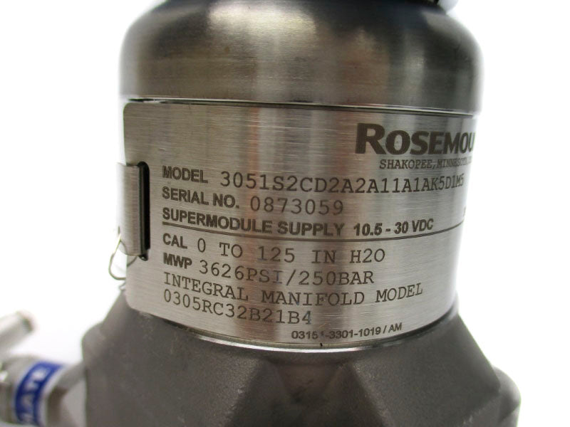 ROSEMOUNT 3051S2CD2A2A11A1AK5D1M5 300S1AAD1K5M5 10.5-30VDC 3626PSI NSMP