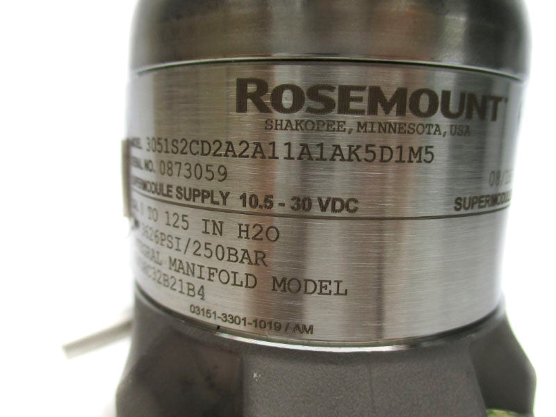 ROSEMOUNT 3051S2CD2A2A11A1AK5D1M5 300S1AAD1K5M5 10.5-30VDC 3626PSI NSMP