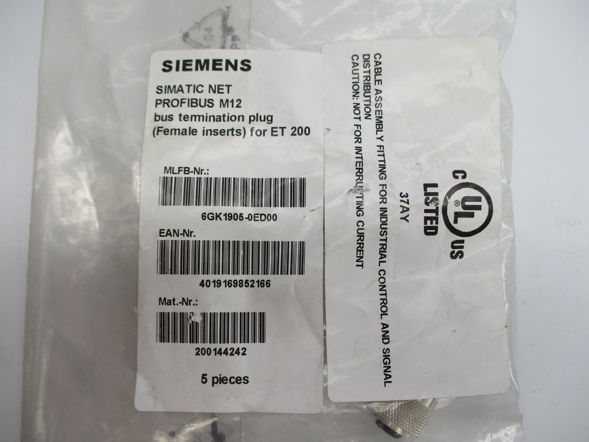 SIEMENS 6GK1905-0ED00 (PKG OF 5) NSMP