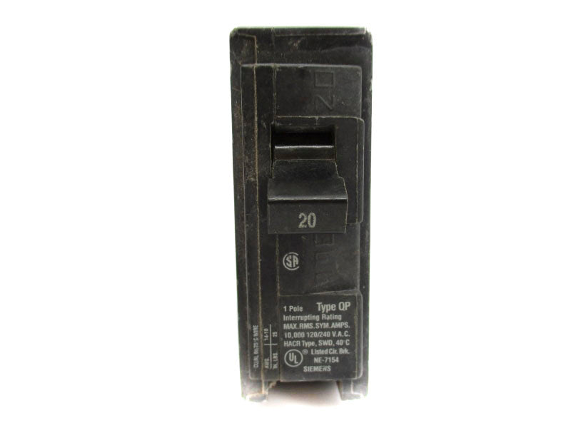 SIEMENS QP120 120/240VAC 20A UNMP
