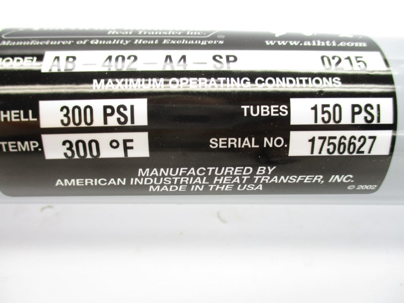 AMERICAN INDUSTRIAL AB-402-A4-SP 300PSI 300'F NSNP