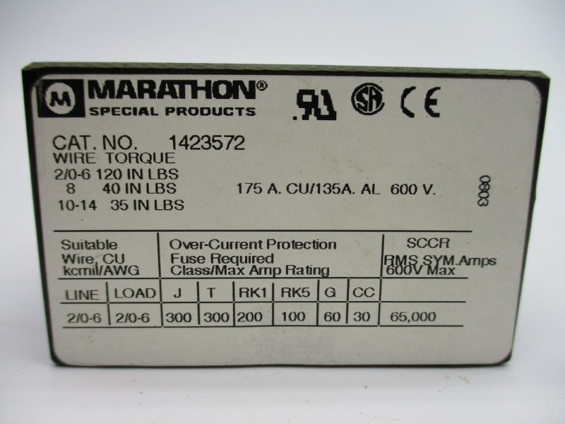 MARATHON 1423572 600V 175A NSNP
