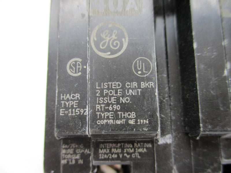 GENERAL ELECTRIC THQB240 120/240V 40A NSNP