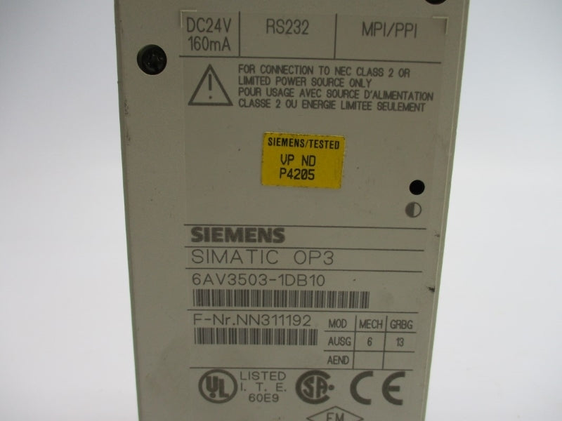 SIEMENS 6AV3503-1DB10 24VDC NSNP