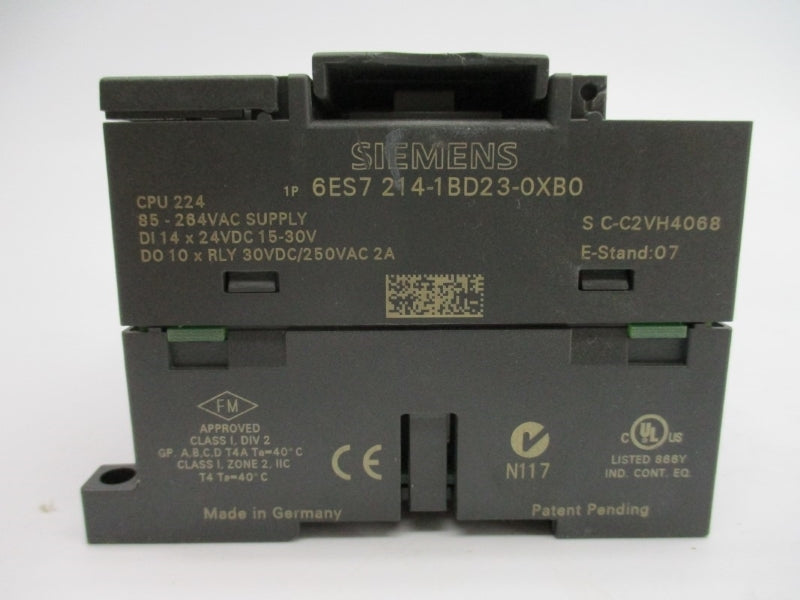 SIEMENS 6ES7214-1BD23-0XB0 85-264VAC 2A UNMP
