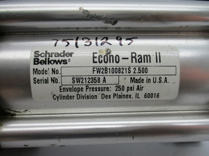 SCHRADER BELLOWS FW2B100821S2.500 250PSI UNMP