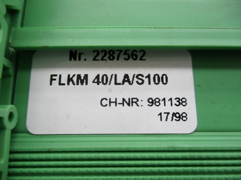 PHOENIX CONTACT FLKM40/LA/S100 2287562 UNMP