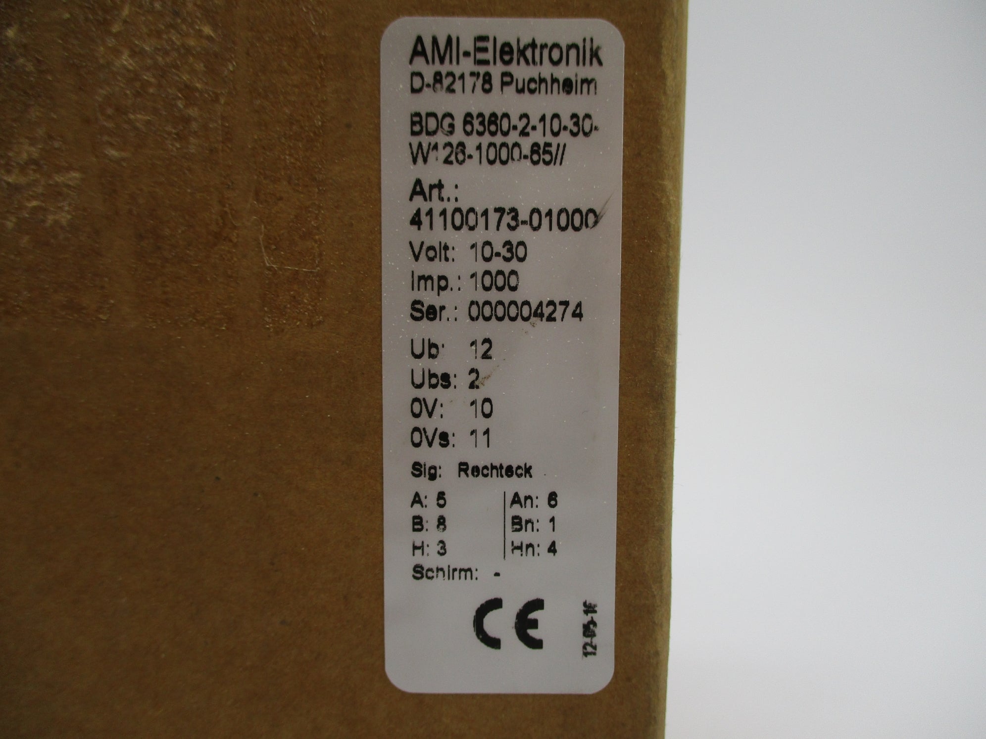 AMI-ELEKTRONIK BDG6360-2-10-30-W126-1000-65 41100173-01000 NSMP