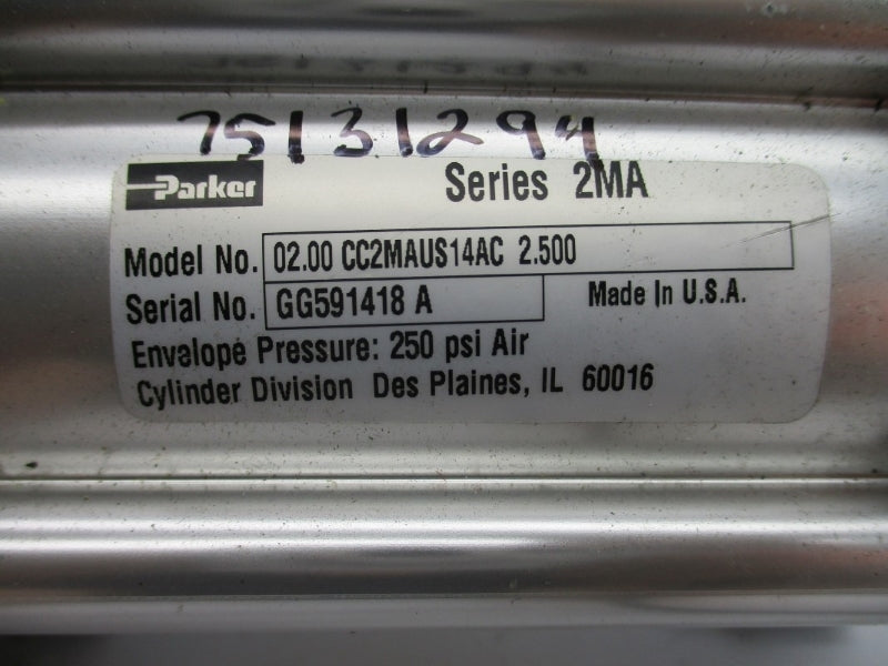PARKER 02.00CC2MAUS14AC2.500 250PSI NSNP