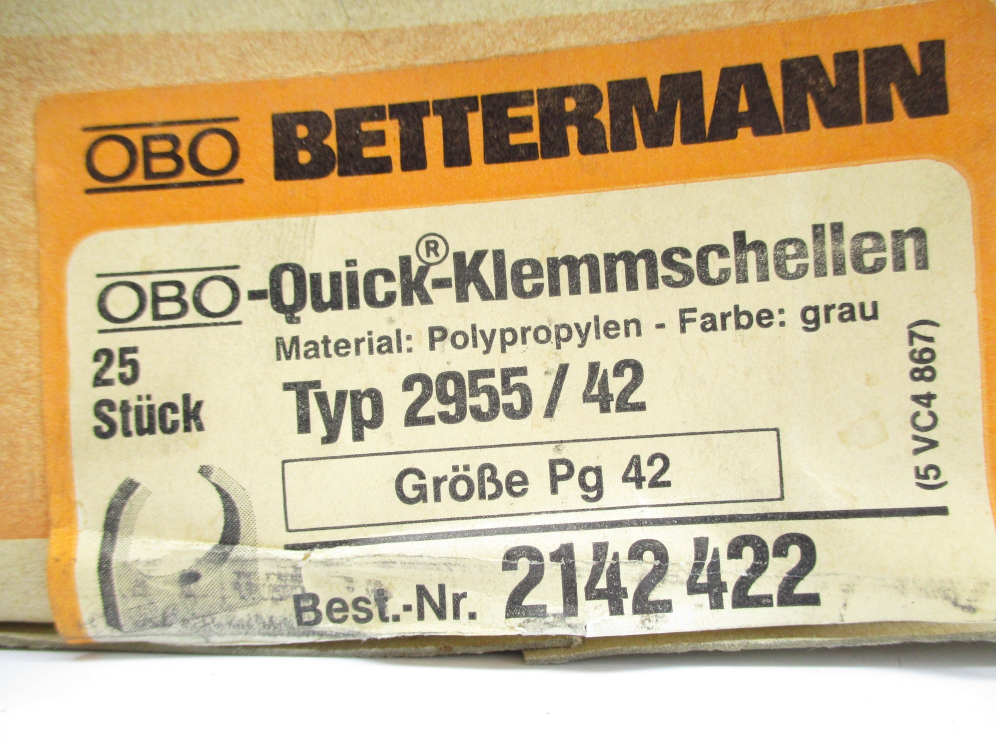 BETTERMANN 2142422 2955/42 (PKG OF 25) NSMP