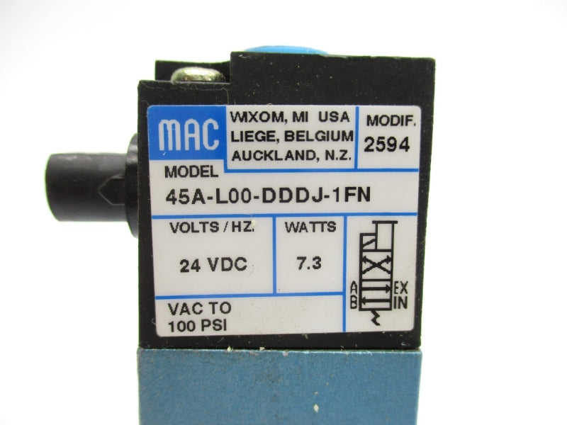 MAC 45A-L00-DDDJ-1FN 24VDC 100PSI NSNP
