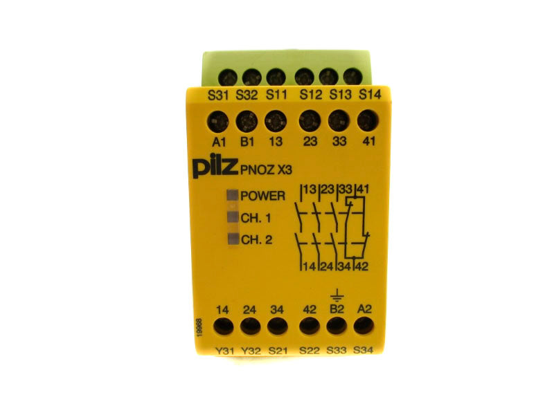 PILZ PNOZX3110VAC24VDC3N/O1N/C1SO 774314 110VAC/24VDC 8.0A NSNP